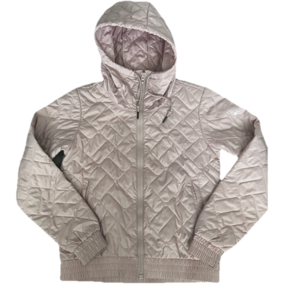 Columbia Women's XS Sweet View Light Pink Insulated Bomber Zip Pockets Jacket